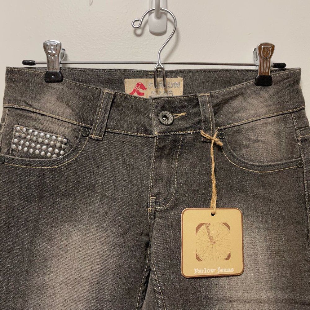 Farlow Bootcut Jeans – Black Washed Denim Size 5 - Picture 2 of 5